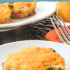 Graphic image with text for tater tot crusted egg muffins.