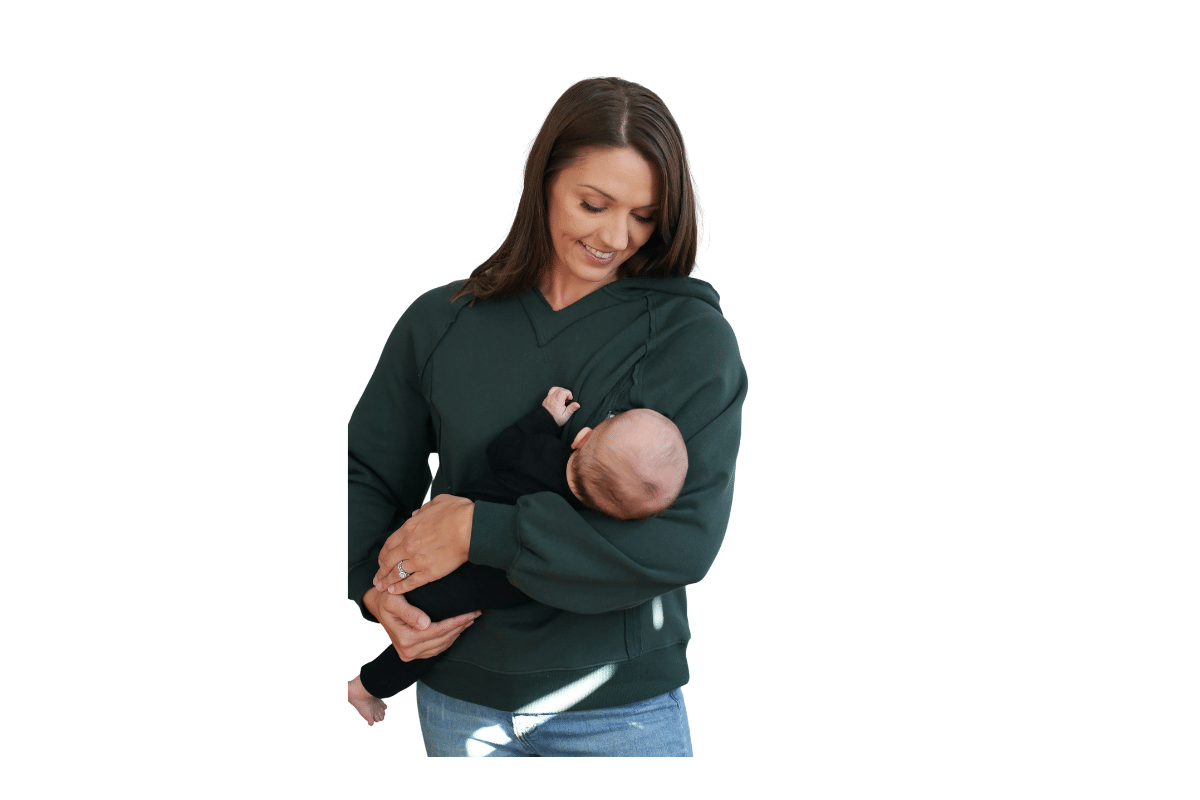 Image for Big Hug Vertical Zip Breastfeeding Hoodie